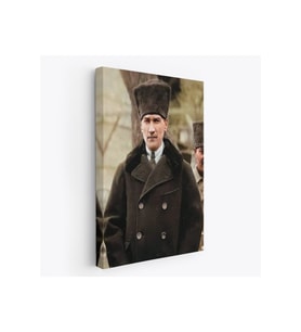 Atatürk Portre Tablosu Mustafa Kemal Atatürk Dekoratif Kanvas Tablo-FA-125