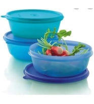Tupperware Üç Şekerpare Saklama Kabı 600 Mlx3 Lü Mavi