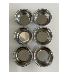 PASLANMAZ ÇELİK KASE KALIN PARLAK ÇELİK 12CM ÇAP 6 LI