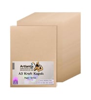 A3 Kraft Kağıt 80 Gr 25 Adet Artlantis Kraft Saman Kağıt 25 Adet (Karışık)