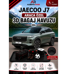 Jaecoo J7 4X4 - 2024 - 2026 Araca Özel 3D Bagaj Havuzu