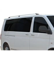 Transporter T6 Uyumlu Cam Çerçevesi 14 Parça Krom (K.Ş) Çift Sürgü 2015 Ve Sonrası