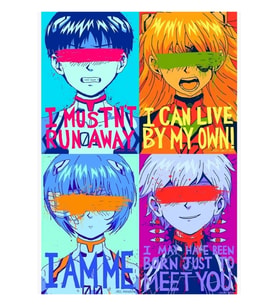 Neon Genesis Evangelion Tablo Ahşap Poster Dekoratif