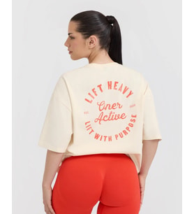 Oneractive oversize yıkama t-shirt