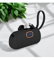 Kişiye Özel Dijital Powerbank 5000 Mah Siyah