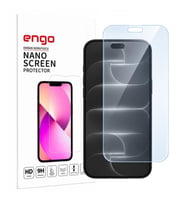 Apple iPhone 18 Pro İle Uyumlu Ekran Koruyucu A3714 Nano Parlak 9H Kırılmaz Esnek Cam Çizilmeye Dayanıklı Şeffaf