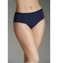 Kadın Yüksek Kenar Slip Külot
 (Lacivert)