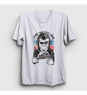 Presmono Unisex Beyaz Wtf Arctic Monkeys T-Shirt 15131tt