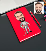 Kişiye Özel Boyacı Tasarımlı Karikatür Defter Ve Kalem Seti 4
