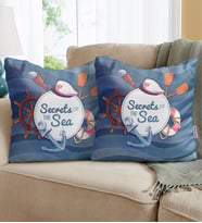 BK Gift Secrets Of The Sea Tasarımlı İkili Yastık-1