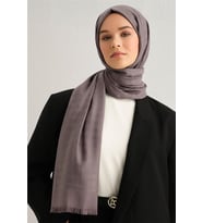 Viscon Kazayağı Desen Şal 3 (Gri)
