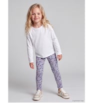 LCW Kids Mavi Çiçekli Kız Çocuk Tayt