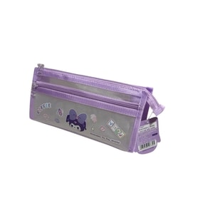 ODAK KT62057 KUROMİ ÇİFT GÖZLÜ FİLE ÜÇGEN KALEM ÇANTASI 22 x 10 x 5 - TEKLİ