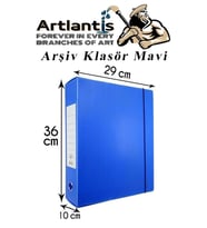 Mavi Arşiv Ve Proje Kutusu 29x36x10cm 1 Adet Arşiv Klasörü Lastikli Plastik Arşiv Klasörü Büro Okul Sınıf