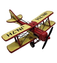 Vintage WWI Curtiss Jenny JN-7H Metal Dekoratif Uçak Modeli