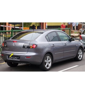 Mazda 3 SEDAN Formlu Krom Bagaj Alt Çıtası 2003-2009 P.Çelik