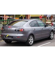 Mazda 3 SEDAN Formlu Krom Bagaj Alt Çıtası 2003-2009 P.Çelik