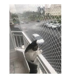 3 X 7 Metre Balkon Kedi Koruma Ağı Balkon Kedi Güvenlik Filesi Balkon Kapatma Ağı Kuş Önleme  (Çok Renkli)