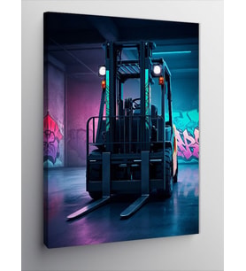 Kanvas Tablo Sanatsal Forklift Tasarımı
