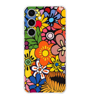 PrintiFy Samsung Galaxy S24 ile Uyumlu Retro Color 2  Kamera Korumalı Şeffaf  Kılıf