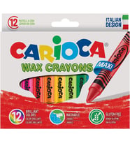 Carioca Jumbo Elleri Kirletmeyen Yıkanabilir Pastel Boya Kalemi 12'Li