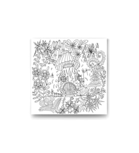 DBSanatevi Mandala Bahçede Ev Tablo 50 X 50 Cm