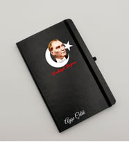 Kişiye Özel Cumhuriyet Bayramı Baskılı Siyah Defter