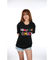 Yazılı Siyah T-shirt
