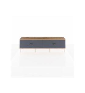 Arges TV Ünitesi 2 Çekmeceli  176x30x51 Çam-Çam/Antrasit
