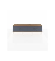 Arges TV Ünitesi 2 Çekmeceli  176x30x51 Çam-Çam/Antrasit