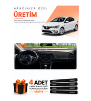 RENAULT MEGANE 4 (2016-2024) Uyumlu Torpido Koruma Örtüsü Oto Kılıfı - Siyah