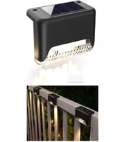4 Adet Köşebent Solar Güneş Enerjili Merdiven Veranda Bahçe Led Lamba Şarj Edilen Aydınlatma (Günışığı)