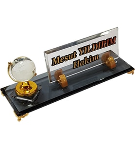 Masalık Buro Ofıs  M536 DUNYA GOLD Masa İsimliği