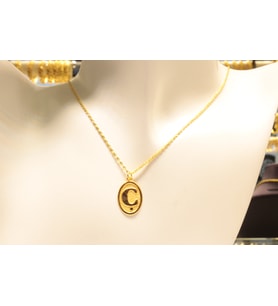 Altın Nostaljik  Ç Harfli Halat Zincir