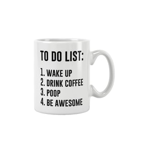 To Do List Eğlenceli Baskılı Kupa Bardak
