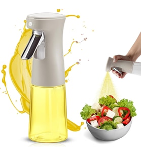 Püskürtme yağ spreyi mutfak için Cam yağ dağıtıcısı, 240 ml, yağ püskürtücüsü ince sis spreyi, sprey difüzör, sprey difüzör, yağ ve sirke