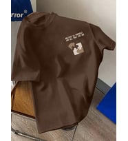 Believe In Yourself Baskılı Tasarım Tshirt (Kahverengi)