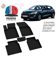 Ford Focus 4 HB 4D Araca Özel Havuzlu Kauçuk Paspas 2018 ve Üzeri (Karışık)