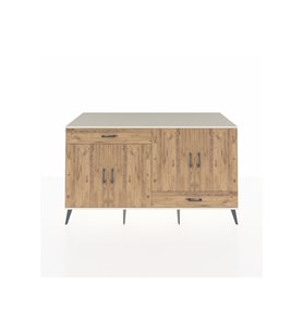 Kronos Konsol 5 Raflı 2 Çekmeceli 4 Kapaklı 176x59x99 Aytaşı-Çam