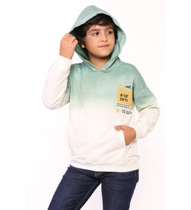Toontoy Erkek Çocuk  Cepli Baskılı Sweatshirt (Yeşil)