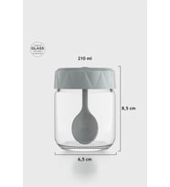 Renga Lexa 210 ml Kaşıklı Cam Baharatlık 161019 Bej (Gri)