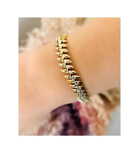 XUPING ÇİVİ MODEL BİLEKLİK 18+3 CM-14K GOLD ACR4107