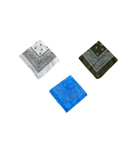 %100 Pamuklu Klasik Desen Unisex 3lü Bandana Seti Renkli Bandana Etnik Desenli A Kalite Bandana