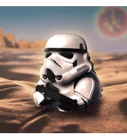 Stormtrooper BOXED Lisanslı Cosplay Ördek Collectible Figür