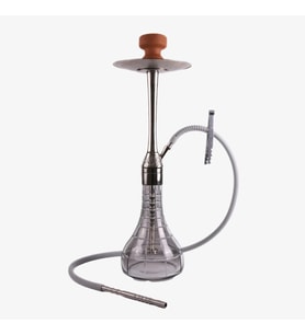 Gümüş Master Puff Aynalı Şişeli hookah Takımı