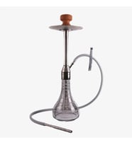 Gümüş Master Puff Aynalı Şişeli hookah Takımı