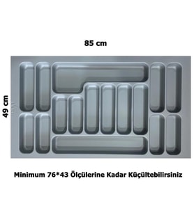 LİDER 85*49 Çekmece İçi Kaşıklık,(76*43 Ölçüsüne Küçülebilir)