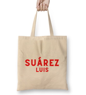 Luis Suarez Carton Art Bez Çanta Uzun Saplı