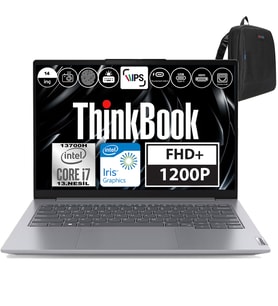Lenovo Thinkbook 14 GEN6 İntel Core i7 13700H 32GB DDR5 512GB SSD Iris® Xe Graphics Windows 11 Pro 14" WUXGA 300Nit Taşınabilir Bilgisayar 21KG004NTRP04 + Weblegelsin Çanta