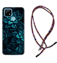 Realme C11 C21 C21Y C25Y C11 2021 Kılıf Boyun Asklı Rasta Silikon Mistik Çiçekler 1650